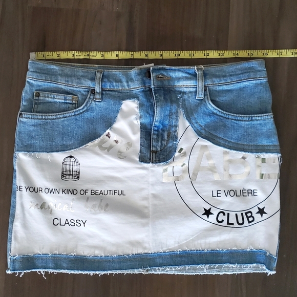 NWT - Le Volière Jeans Classy Skirt - Picture 4 of 10